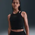 Nike Kort Nike One Fitted Dri-FIT-tanktop til kvinder - sort