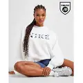 Nike Oversized Nike Sportswear Phoenix Fleece-sweatshirt med rund hals til kvinder - hvid