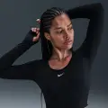 Nike Kort Nike Pro Dri-FIT-top med lange ærmer til kvinder - sort