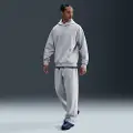 Nike Solo Swoosh-fleecebukser med åben kant til mænd - grå