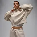 Jordan Brooklyn Fleece-trøje med 1/4 lynlås til kvinder - brun