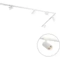 QAZQA Moderne skinnesystem med 5 hvide spots 1-faset GU10 70mm - Iconic Jeana Luxe