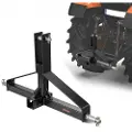 Vevor 3-punkts anhængertræk med 2" modtager, 3-punkts hurtigskiftebeslag til kategori 1 traktor, 1460 kg kapacitet, trækstangsadapter, kompatibel med Kubota, Mahindra, Ford, Yanmar, John Deere