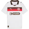 Puma FC St. Pauli 25/26 Away Jersey Youth, Clothing, White/Espresso Brown, 7-8Y