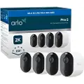 Arlo Pro 5 - Wire-Free Security Camera System - 4 Cameras - White