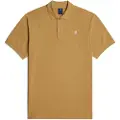 G-Star G-Startil mænd. D11595-5864-1856 Polo Dunda Slim gul (S), Casual, Korte ærmer, Sennepsgul, Økologisk bomuld, Bæredygtig