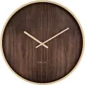 Nextime - Vægur Oslo Large 50 cm - Brun - Vægure og bordure - - Homeroom