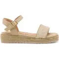 Mtng Mustang Kidstil kvinder/piger. 48963 Beige pad-sandaler (33), Stof, Fast, Spænder, Casual, børnetøj