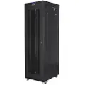 Lanberg FF01 series V2 - rack - flat pack LCD with mesh door 600x1000 - 42U