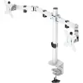 Deltaco Dual Monitor Desk Mount for 13"-32" screens - Hvid