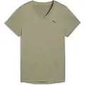 Puma TAD ESSENTIALS V-Neck Tee Women, Clothing, Lux Army, M