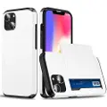 Mtp Products iPhone 15 Hybrid Cover med Glidekortholder - Hvid