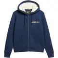 Superdry Luxe Metallic Logo Sweatshirt Med Lynlås