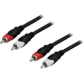 Deltaco Audio 2xrca - 2xrca 0.5m. 2 X Rca 2 X Rca