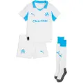 Puma Olympique de Marseille 25/26 Home Minikit Kids, Clothing, White/Azure, 5-6Y
