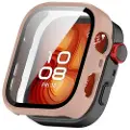 Mtp Products Huawei Watch Fit 4 Pro Plastikcover med Skærmbeskyttelse Hærdet Glas - Pink