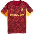 Puma Olympique de Marseille 25/26 Goalkeeper Jersey Men, Sport, Dark Crimson/Sunny Yellow/Dark Poppy, XS