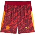 Puma Olympique de Marseille 25/26 Goalkeeper Shorts Men, Sport, Dark Crimson/Sunny Yellow/Dark Poppy, S