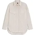 Hugo Boss BOSStil kvinder. 50543554 Bostaffa beige skjorte (XS), Casual, Bomuld, Klassisk, Lange ærmer