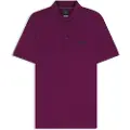 Hugo Boss BOSStil mænd. 50545692 Poloshirt med lilla ternede illustrationer (M), Casual, Sport, Tennis/padeltennis, Korte ærmer, Genanvendt polister,