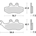 TRW Allround Organic Standard Ajp Pr3 125 Supermoto 12 Bremseklodser