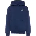 Nike Sportswear Club Fleece-pullover-hættetrøje til større børn - blå