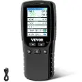 Vevor luftkvalitetsmåler 8-i-1, professionel PM2.5 PM10 PM1.0 partikeltæller, formaldehyd, temperatur, fugtighed, TVOC AQI-tester til indendørs/udendørs, luftkvalitetsmåler med alarmtærskler