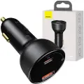 Baseus Superme Digital Display PPS Biloplader 100W - USB-C, USB-A - Sort
