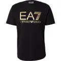EA7 EA7til mænd. 7M001189_AF17789 Big Logo T-shirt sort (S), Casual, Bomuld, Korte ærmer