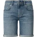 Pepe Jeans Pepe Jeanstil kvinder. PL801182ND2 Kort figursyet Poppy blå (26), Casual, Bomuld, Denim