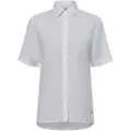 Fynch&Hatton 25041047 Linen Mix Kortærmet Bluse