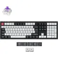 Keychron Q6 HE 100% Knob Wireless Tri-Mode QMK - Gateron 2.0 Magnetic Switch - Carbon Black - Gaming Tastatur - Nordisk - Sort