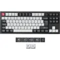 Keychron Q3 HE 80% Knob Wireless Tri-Mode QMK - Gateron 2.0 Magnetic Switch - Carbon Black - Gaming Tastatur - Uden Numpad - Nordisk - Sort