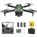Mtp Products D10 Obstacle Avoidance Brushless Motor Quadcopter Drone med HD-kamera og 3 batterier