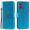 Mtp Products Motorola Moto G55 Mandala Serie Pung Etui - Blå