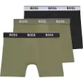 Hugo Boss BOSStil mænd. 50531691 Sæt 3P Boxershorts Power grøn, sort (L), Afslappet, Bomuld