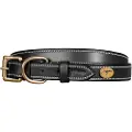 Dyon Flat Leather Hundehalsbånd