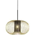 QAZQA Design pendellampe guld med sort 50 cm - Marnie