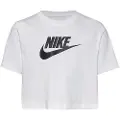 Nike Sportswear Cropped-T-shirt til større børn (piger) - hvid