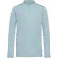 Nike Academy Dri-FIT-fodboldtræningstrøje med lange ærmer og 1/4 lynlås til større børn - grå
