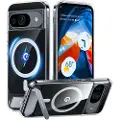 Torras Google Pixel 9/9 Pro Torras Pstand Cover - MagSafe-kompatibel - gennemsigtig