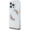 GUESS iPhone 16 Pro Guess IML Flowers Wreath Cover - MagSafe-kompatibel - gennemsigtig