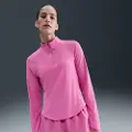 Nike Tempo Swoosh Run Dri-FIT-løbetrøje med 1/4 lynlås til kvinder - Pink