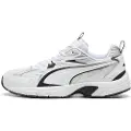 Puma Milenio Tech Sneakers Unisex, Shoes, White/Black/Silver, 40.5