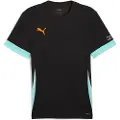 Puma INDIVIDUAL Padel Jersey Men, Clothing, Black/Heat Fire/Safe Lake, XXL