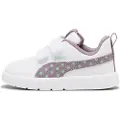Puma Courtflex V3 Dotty Sneakers Toddlers, Shoes, White/Plum Jam/Light Moss, 22