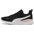 Puma Anzarun Lite Trainers, Shoes, Black/White/Berry, 40.5