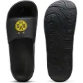 Puma Softride Teamcat BVB Slides Unisex, Shoes, Black/Faster Yellow/Victory Gold, 47