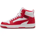 Puma Rebound Sneakers, Shoes, White/Red/Black, 45