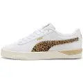 Puma Jada Classic Animal Flair Sneakers Women, Shoes, White/Gold/Exotic Red, 40.5